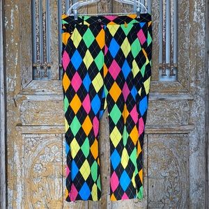 ROYAL & AWESOME DIAMOND PATTERN GOLF PANTS 36 x 27